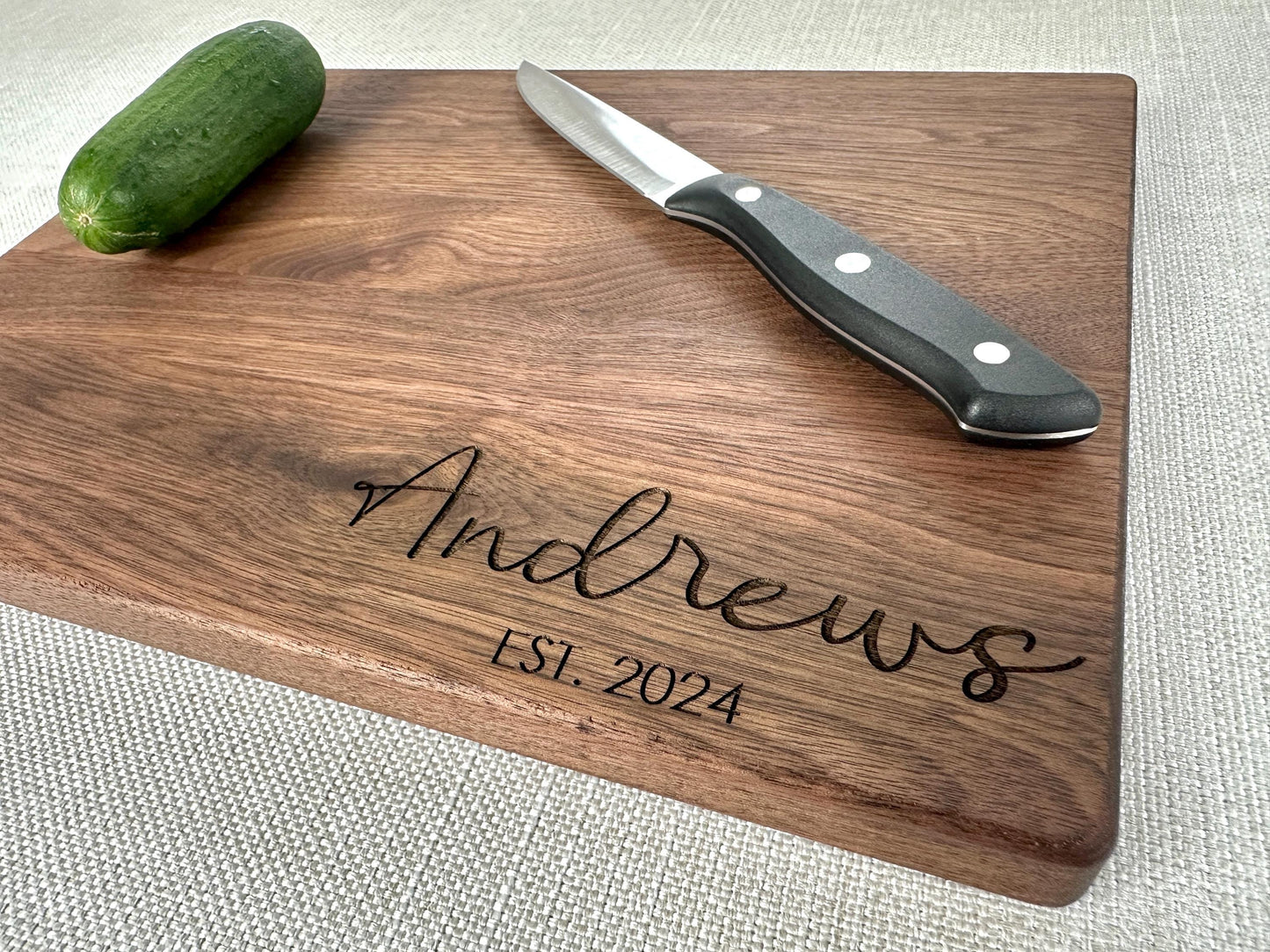 Personalized Cutting Board, Custom Charcuterie Board, Wedding Gift, Housewarming Gift, Anniversary Gift, Christmas, Realtor Closing Gift