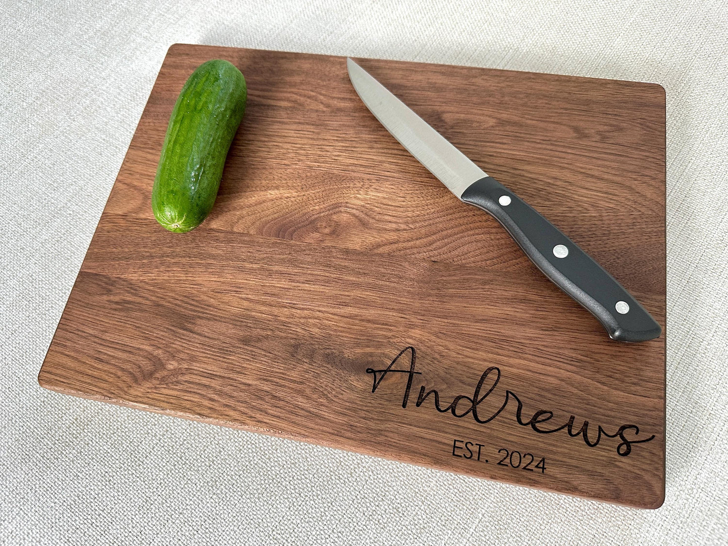 Personalized Cutting Board, Custom Charcuterie Board, Wedding Gift, Housewarming Gift, Anniversary Gift, Christmas, Realtor Closing Gift