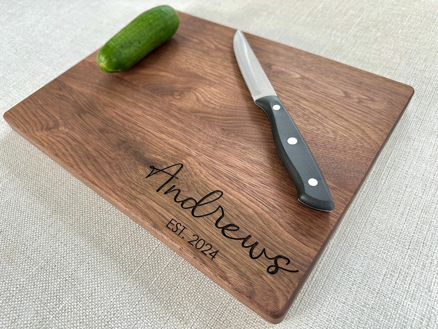 Personalized Cutting Board, Custom Charcuterie Board, Wedding Gift, Housewarming Gift, Anniversary Gift, Christmas, Realtor Closing Gift