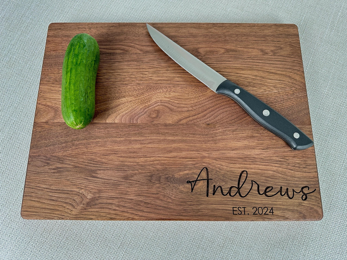 Personalized Cutting Board, Custom Charcuterie Board, Wedding Gift, Housewarming Gift, Anniversary Gift, Christmas, Realtor Closing Gift