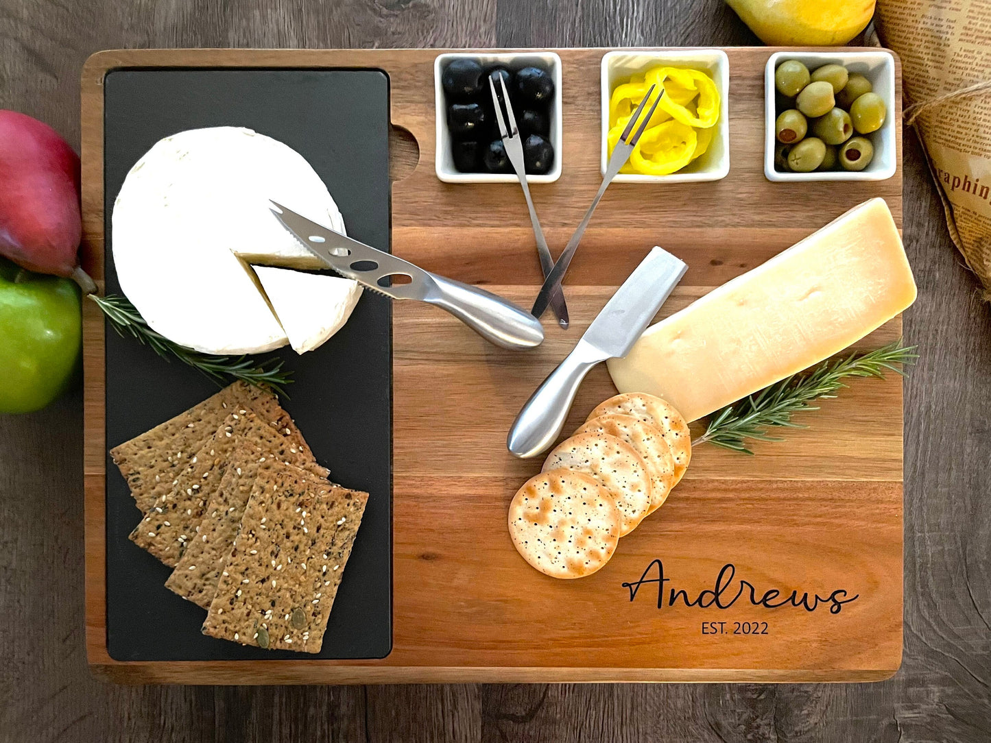 Personalized Charcuterie Board Set, Cheese Board And Knife Set, Custom Charcuterie Board, Wedding Gift, Mothers Day, Realtor Closing Gift